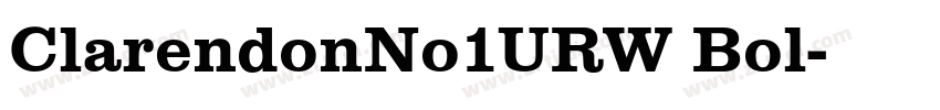 ClarendonNo1URW Bol字体转换